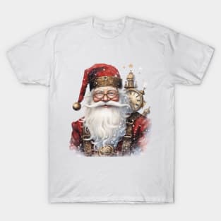 Steampunk Santa with Clocks T-Shirt